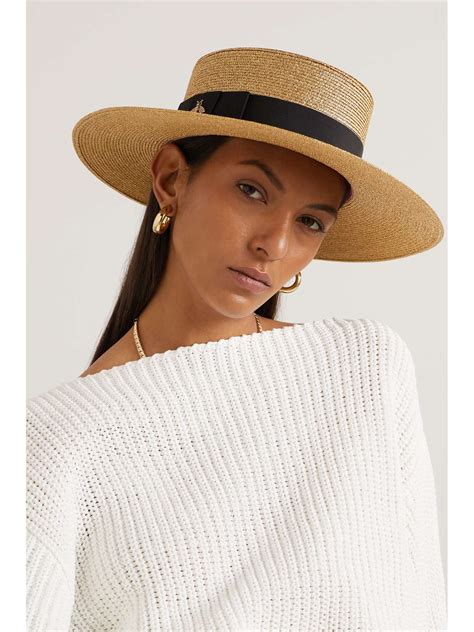 gucci glittered straw hat.